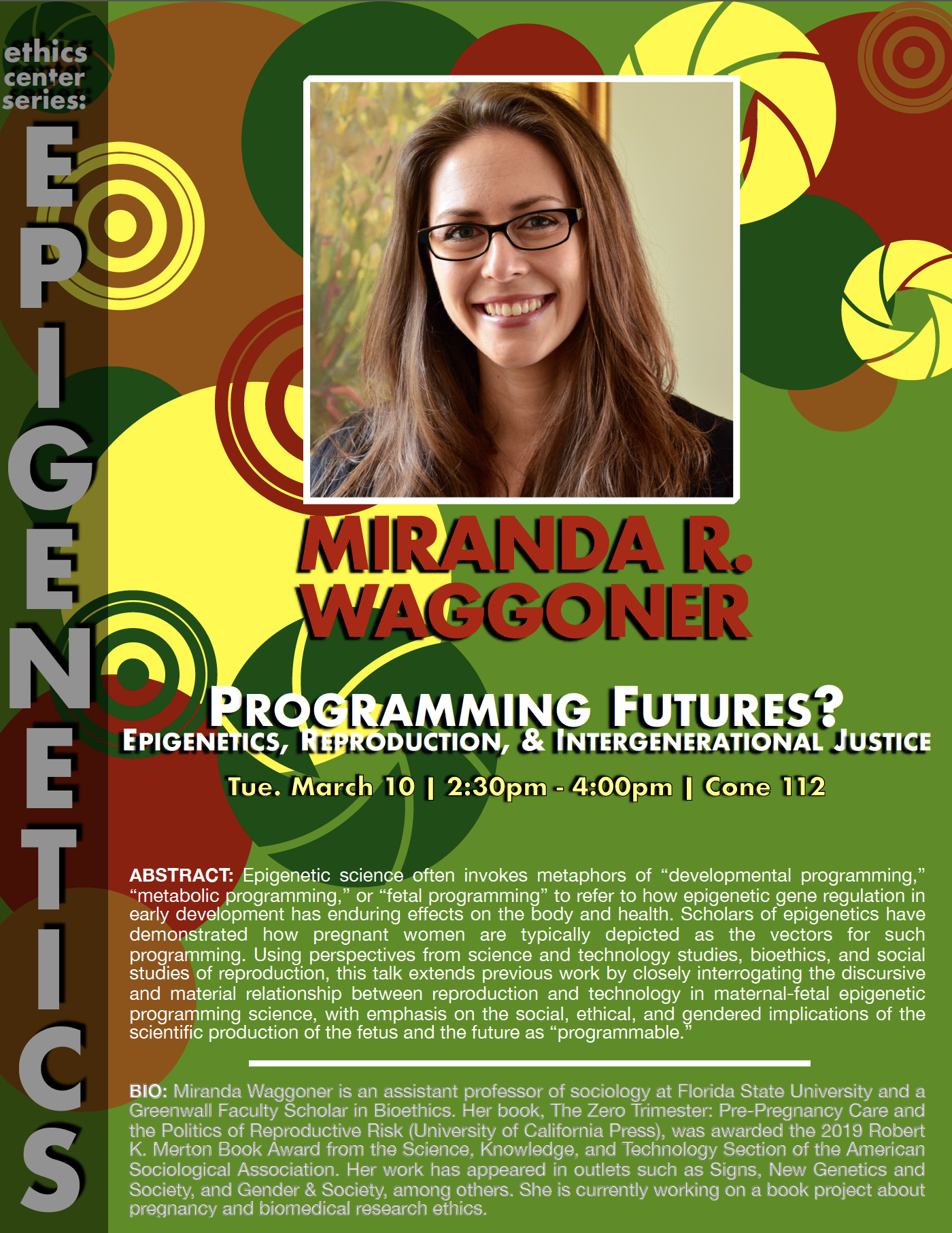 ***CANCELLED*** Miranda R. Waggoner: "Programming Futures?"
